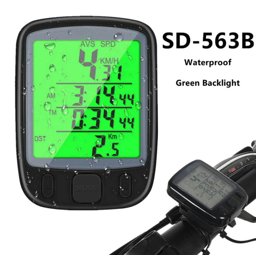 Bike Bicycle Speedometer Cycle Digital Odometer Computer Waterproof LCD Wireless