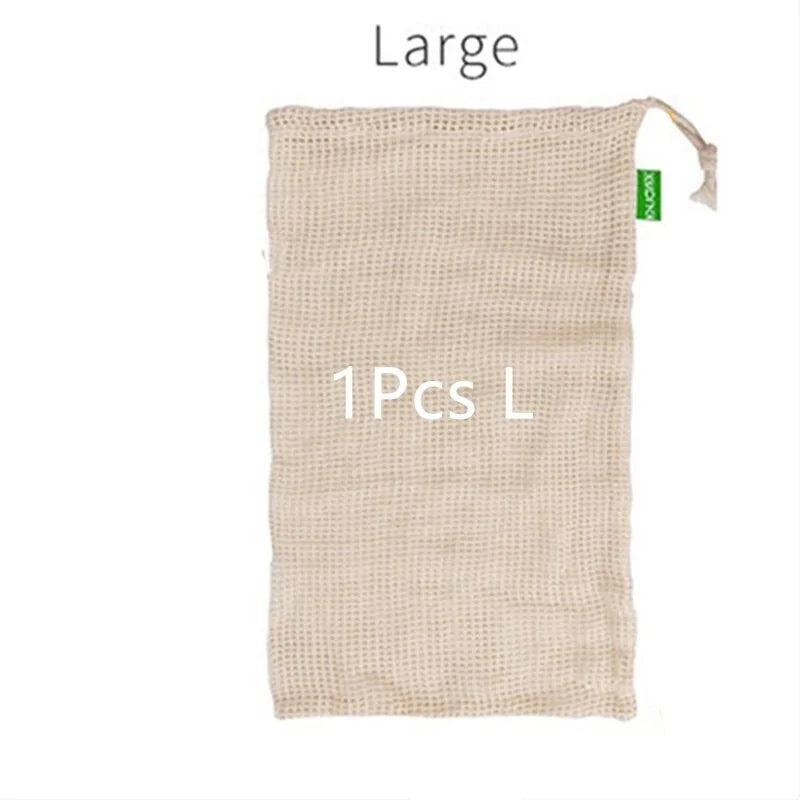 Reusable Cotton Mesh Bag For Vegetables