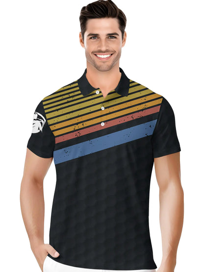 PAGYMO Golf Shirts for Men Crazy Hawaiian Funny Print Mens Polo Shirt Funky Polos Small Aop-polo-12696